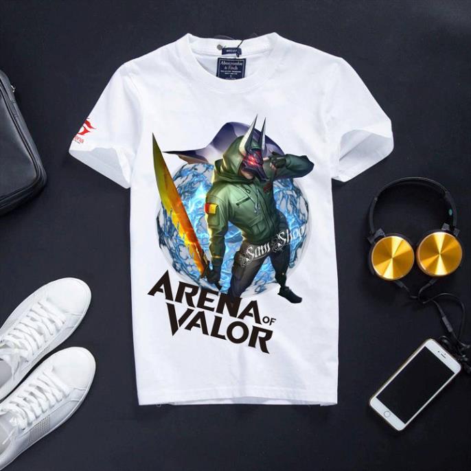 Áo Liên Quân Mobile màu trắng cotton mềm mịn Murad Anubis