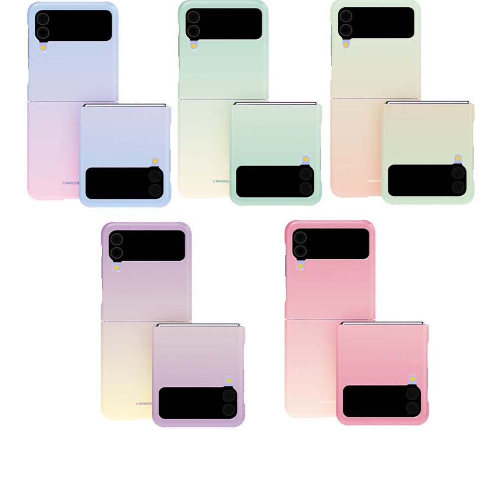 Bao Da Điện Thoại Nắp Lật Cho Z Flip5 / Z Flip445◀Ốp Điện Thoại Màu PASTEL Hàn Quốc Cho Samsung GALAXY {Z Flip 5} {Z Flip 4
