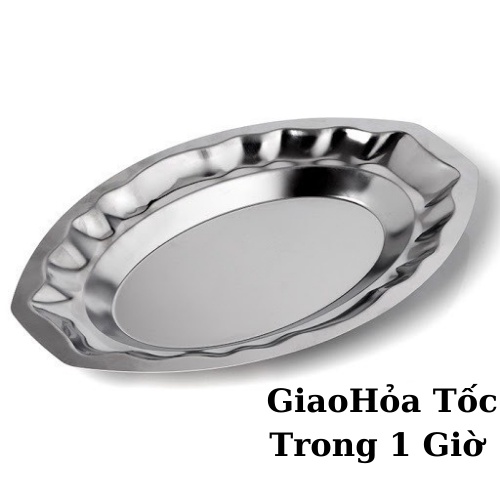 Dĩa bò né 💖𝑭𝑹𝑬𝑬𝑺𝑯𝑰𝑷💖 Đĩa hấp cá - Dĩa Hột Xoài Inox OANHTAFAC Inox 304 cao cấp không gỉ loại dày