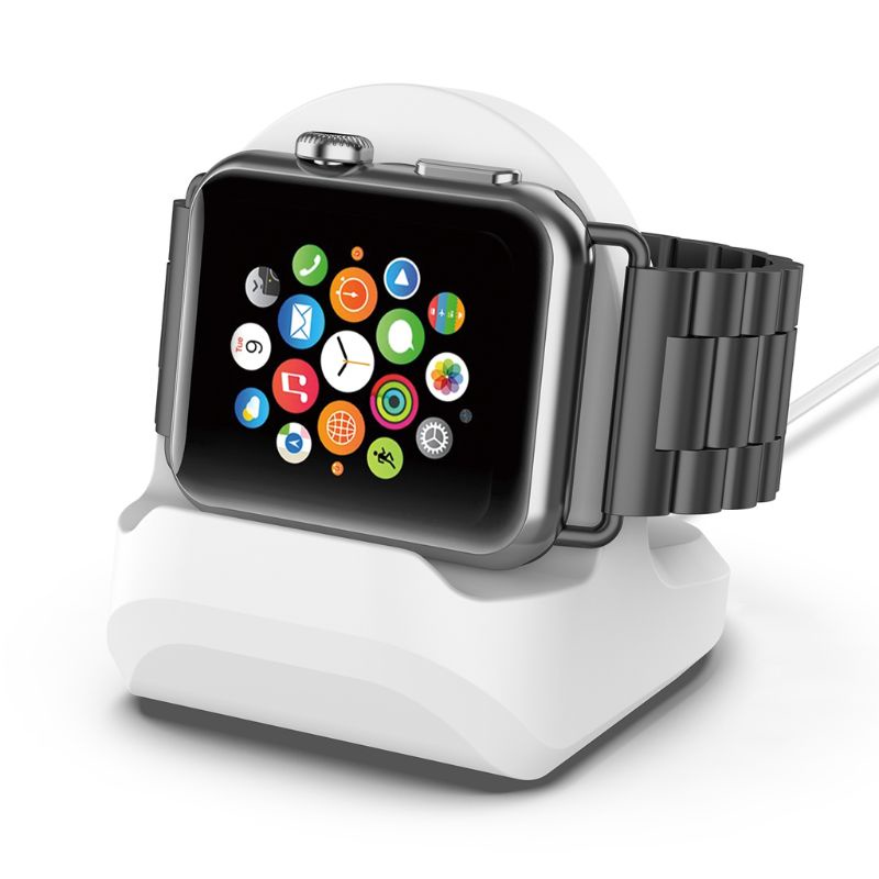 Đế Sạc Bằng Silicon Cho Đồng Hồ Apple Watch Series 1/2/3/4 42mm 38mm 40mm 44mm