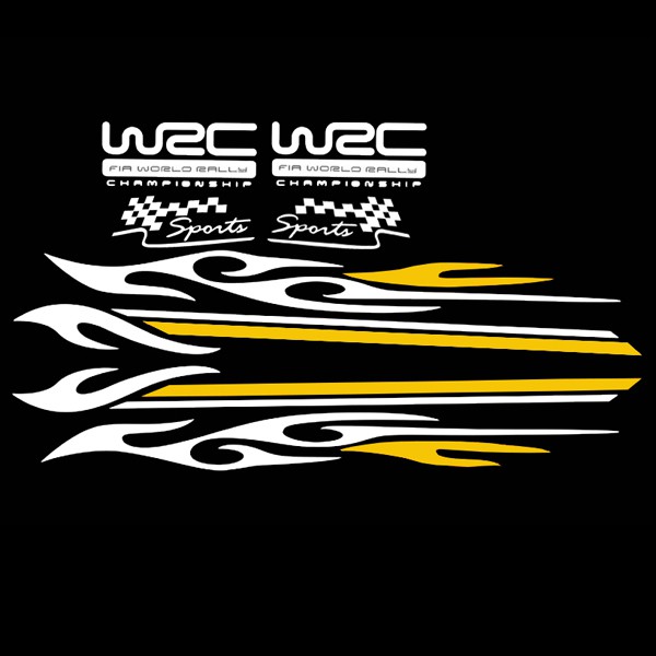 Tem dán sườn xe ô tô phong cách thể thao TX02