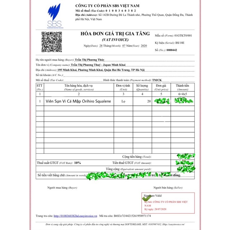 Viên uống Sụn Vi Cá Mập Orihiro Squalene 360 viên Nhật Bản