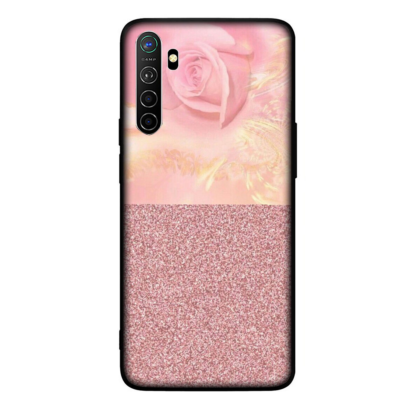 Samsung Galaxy A02S J2 J4 J5 J6 Plus J7 Prime A02 M02 j6+ A42 + Casing Soft Silicone Marble Gold Pink rose Glitter Dust Phone Case