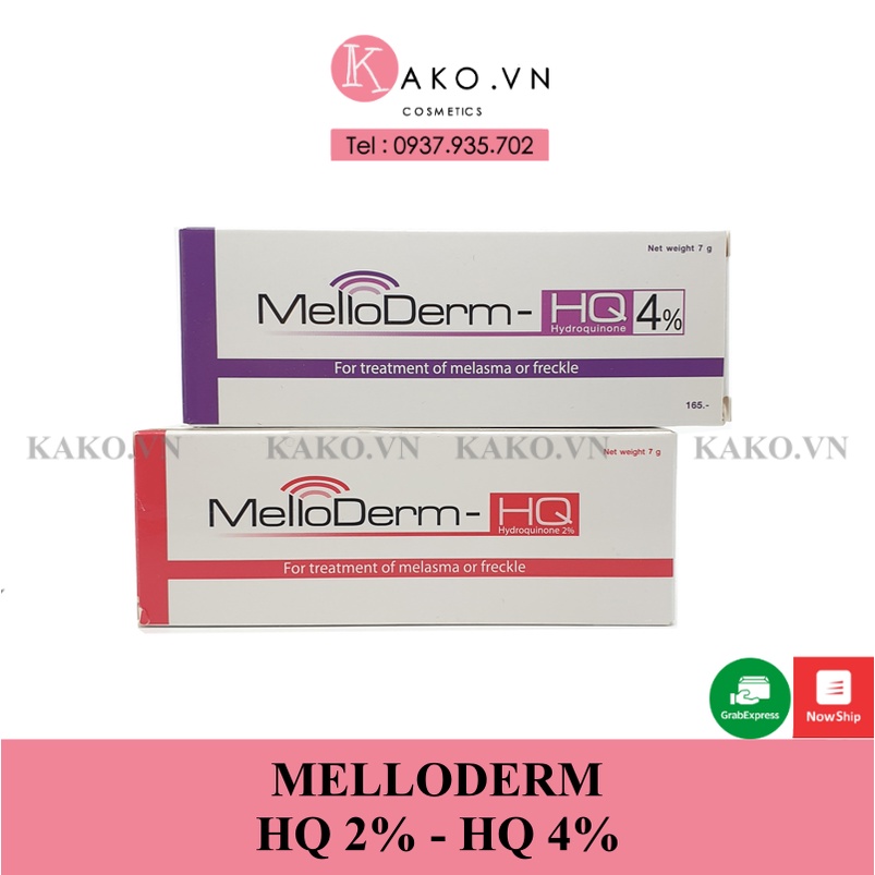 ( Có bán sỉ - có bill ) Kem giảm thâm, nám, tàn nhang MelloDerm Hydroquinone 4%