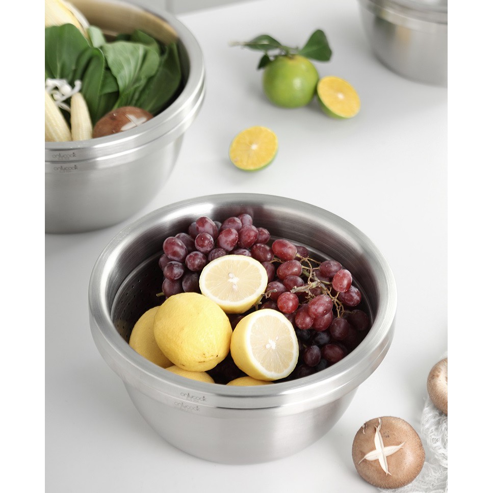 Bộ Thau Rổ Inox 304 - Onlycook