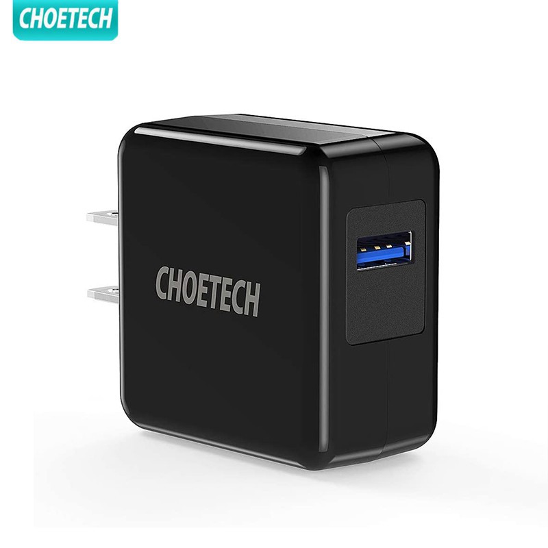 Sạc Nhanh CHOETECH 18W USB 3.0 Gắn Tường Dành Cho Samsung Galaxy S10/s9/s8/s7/note 9/8