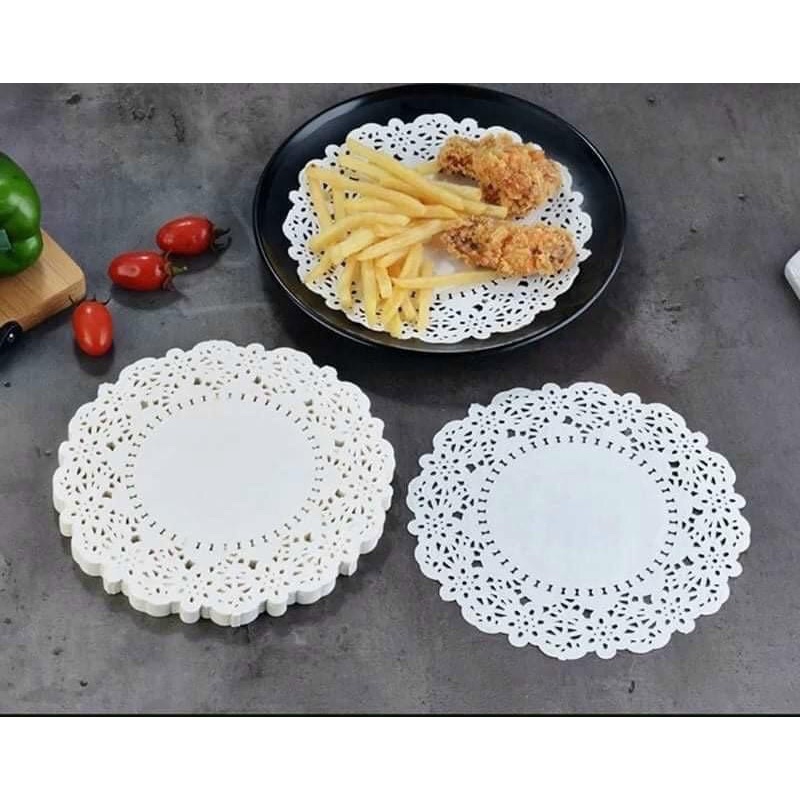 ☘️ 1 bịch = 100 Hoa giấy chống thấm dầu giấy nướng giấy size 16 cm☘️