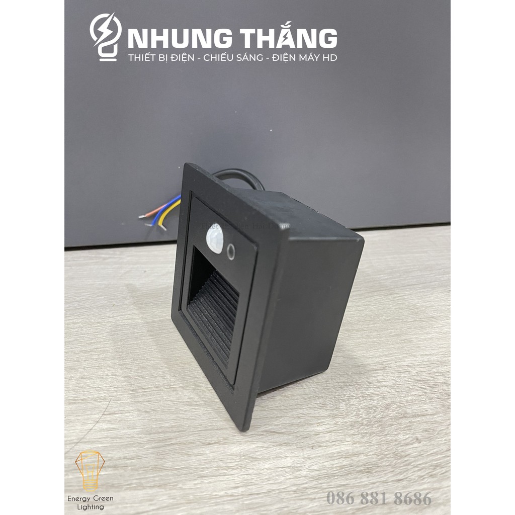 Combo 6 Đèn Led âm Tường Chân Cầu Thang , Thân Chân Tường , Chống Nước DA-01 - Cảm Biến Chuyển Động - Bảo Hành 12 Tháng