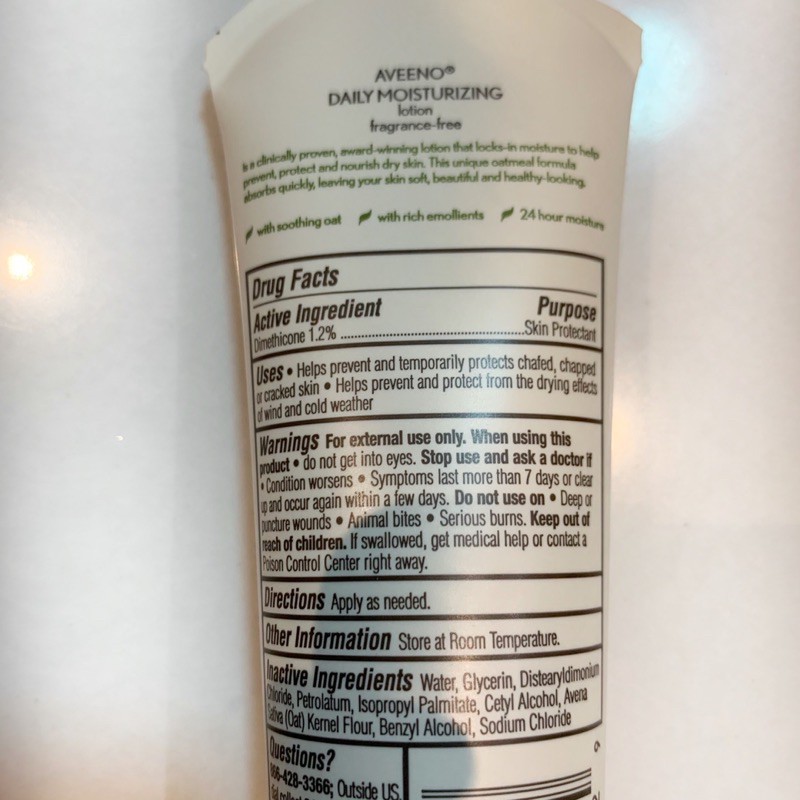 [Hàng Mỹ-date xa] Kem dưỡng thể Aveeno Daily Moiturizing Lotion 71g