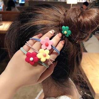 Dây Thun Cột Tóc Đính Hình Nhiều Kiểu ( giao ngẫu nhiên)
