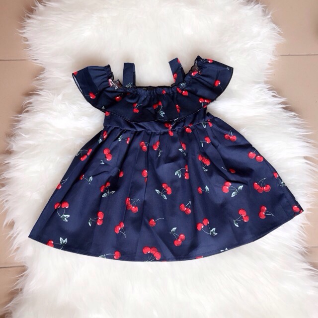 Váy bé gái hình cherry