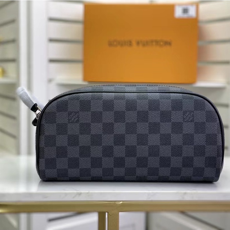 Chụp bằng hiện vật 100% nguyên bản chính hãng Louis Vuitton LV nữ mỹ phẩm mới túi 47528 Neceser Haig