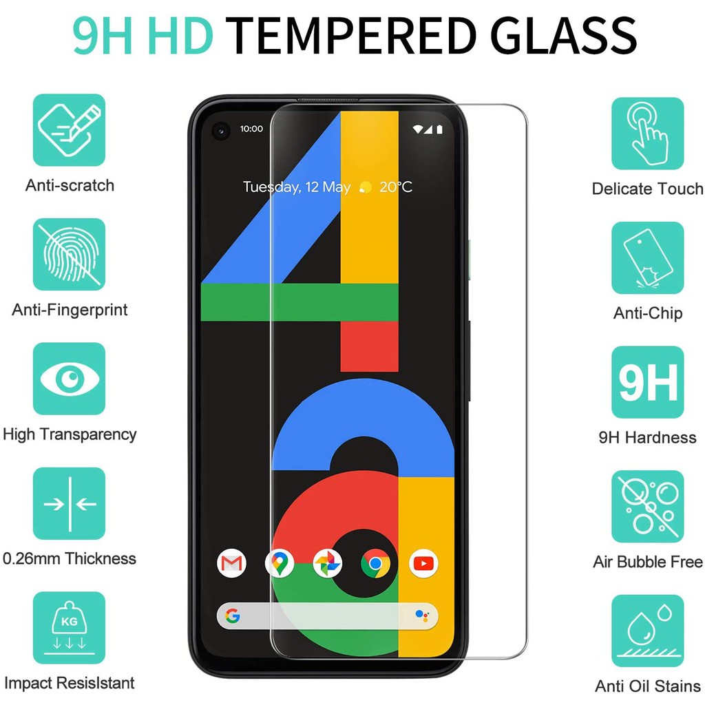 [Ảnh Thật] Kính Cường Lực Google Pixel 4A - Không FULL, 9H-0.26mm