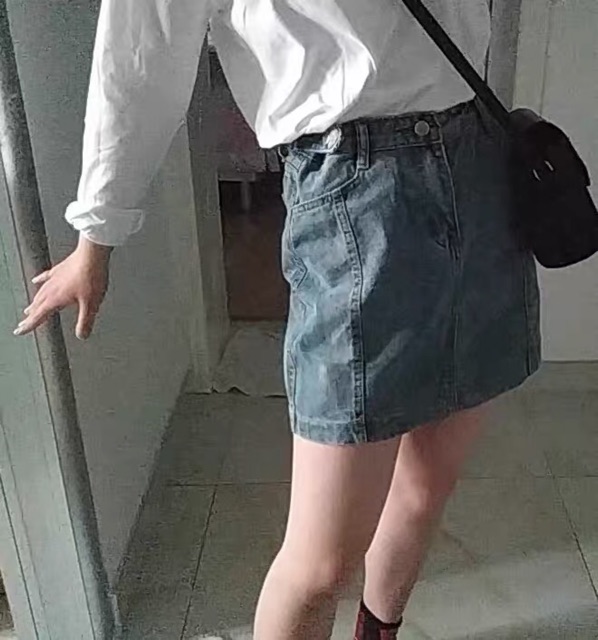 CV4_ Chân váy ngắn chữ a lưng cao phong cách ulzzang | BigBuy360 - bigbuy360.vn