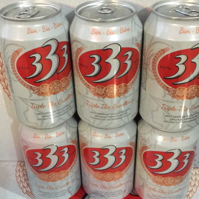 Lốc 6 lon bia 333