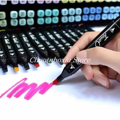 [48 BÚT]Bút vẽ, bút màu Marker TouchCool Túi Vải Bộ 48 màu, vẽ anime,chân dung,phong cảnh