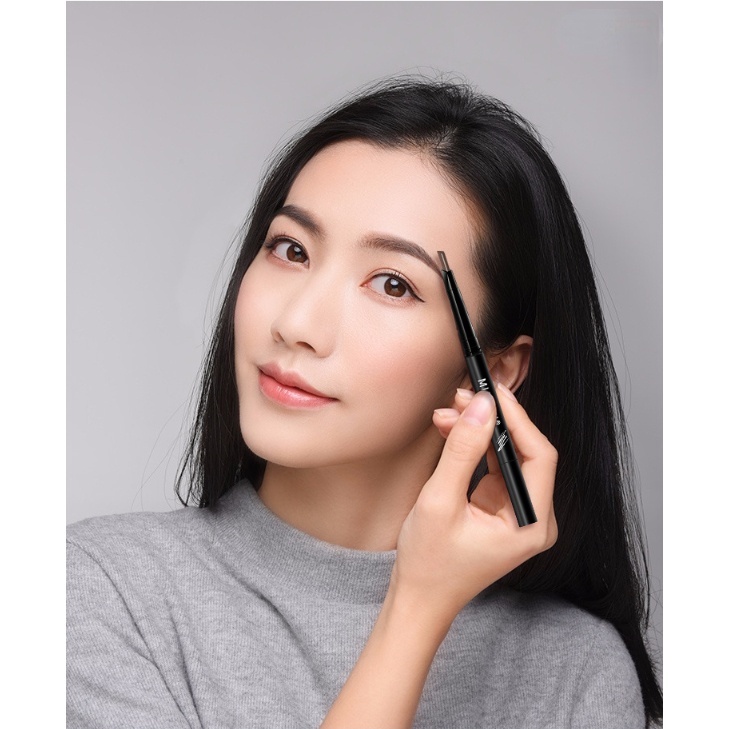 Chì kẻ mày hai đầu chống bám mồ hôi và nước không lem thiết kế đầu xoay tự động đa năng