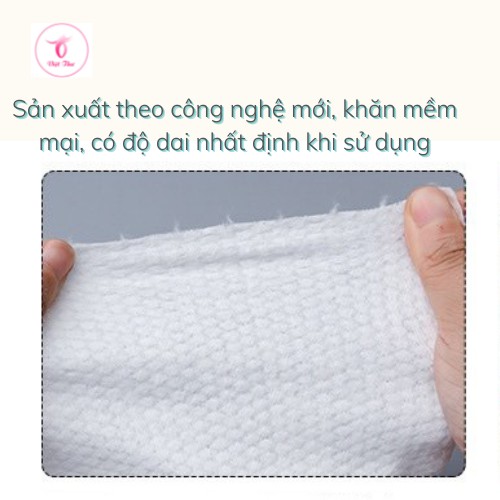 Khăn mặt nén dùng 1 lần 100% cotton mềm mịn, kháng khuẩn tốt,  bảo vệ làn da khỏi mụn - Việt Thư