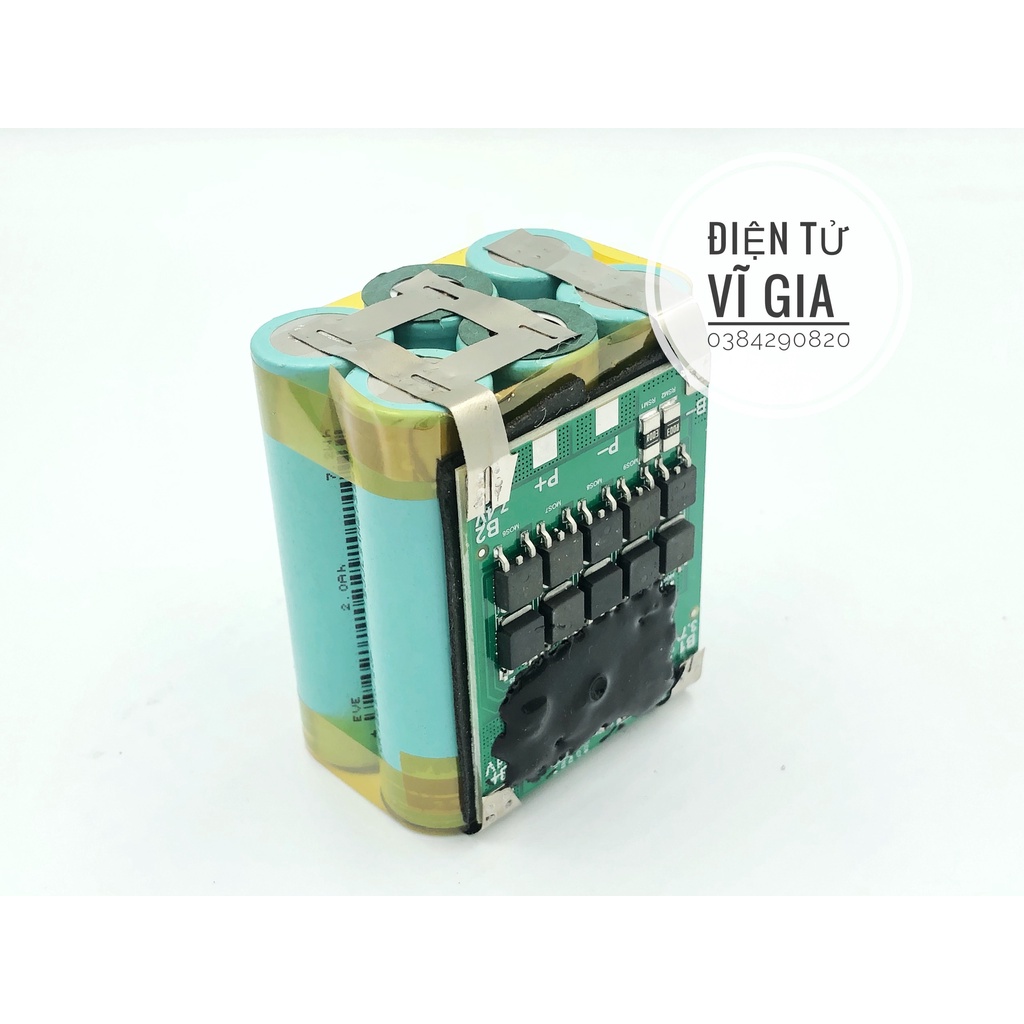 Khối pin 3S2P 12.6V dung lượng 4000mAh xả cao 40A