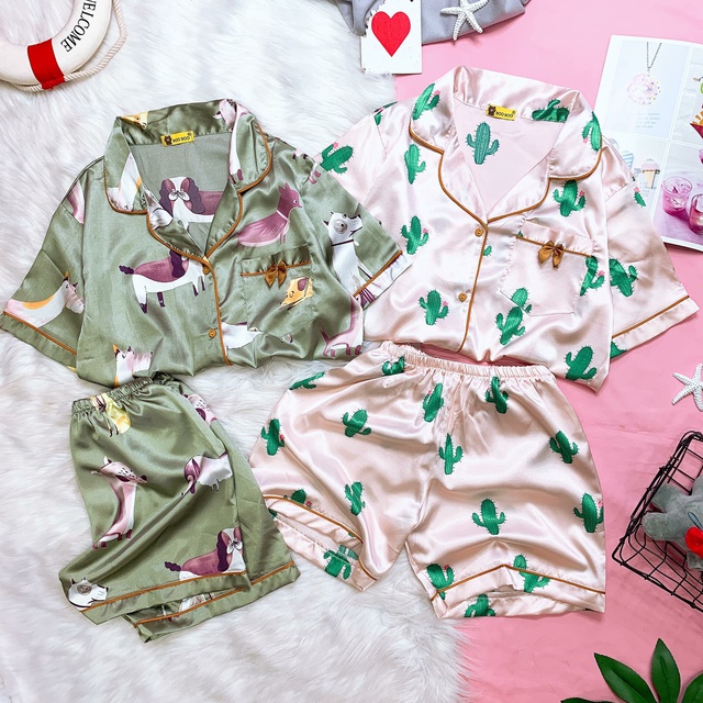Bộ ngủ pijama phi lụa ❤️