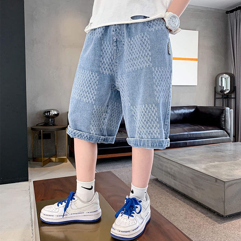 Quần Short Denim Dáng Rộng Phong Cách Mới 2022 Cho Bé Trai