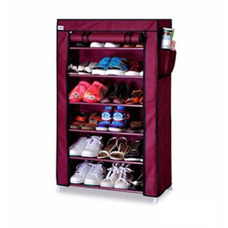 [Sales giá rẻ] KỆ VẢI ĐỂ GIÀY DÉP 7 TẦNG 6 NGĂN loại pro