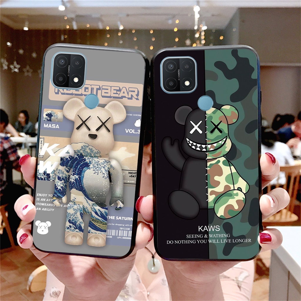 ỐP LƯNG OPPO A15-OPPO A15S-OPPO A16 - OPPO A16K IN HÌNH BEARBRICK ĐA DẠNG MẪU MÃ-GIÁ CỰC RẺ