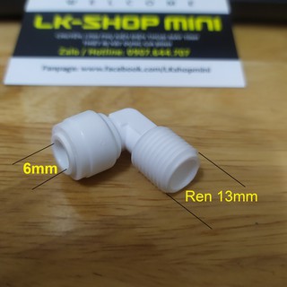Nối ren 13mm ra ống 6mm (nối thẳng và nối co)