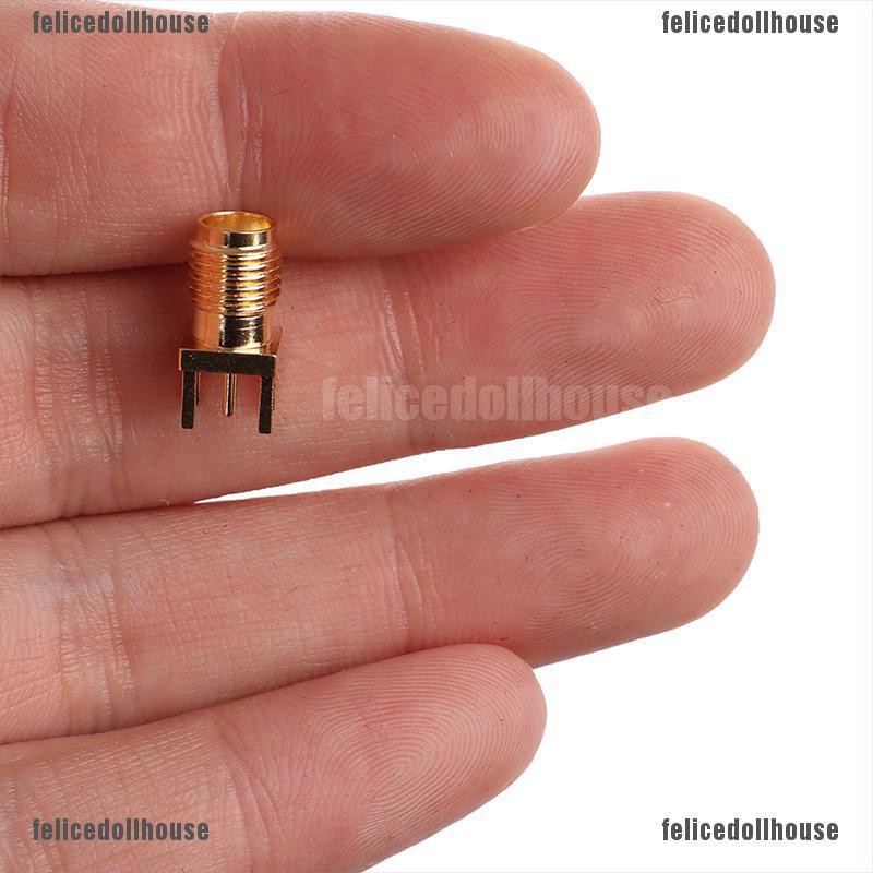 [🎀🎀Felice] 5Pcs SMA-KE Female Jack Solder Nut Edge PCB Clip Straight Mount RF Connector [VN]