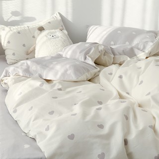 Bộ chăn ga gối cotton 3D Mịn Decor dùng 2 mặt nhiều màu đa dạng màu pastel Hàn Quốc