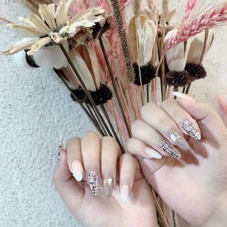 bộ nailbox kẻ dạ mix sà cừ