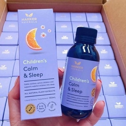 Siro Harker Herbal Children ngủ ngon tím cho bé 150ml