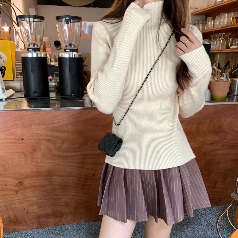 Áo len gân dài tay cổ 3p Comic 103368 | BigBuy360 - bigbuy360.vn