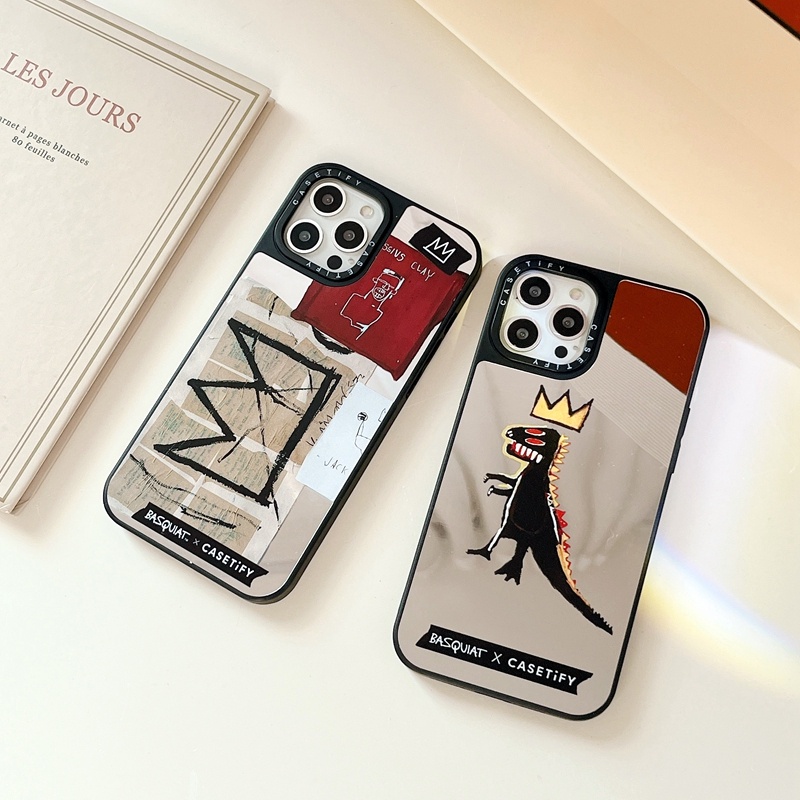 Ốp Điện Thoại PC Cứng Họa Tiết Khủng Long / Vương Miện CASETIFY Cho For iPhone 14 Plus 14Pro 11 12 13 X XS XR Pro Max