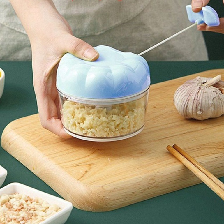 Dụng cụ xay tỏi ớt cầm tay đa năng, Máy xay tỏi KÉO TAY Mini choper mẫu mới ❤️ 𝗚𝗜𝗔𝗗𝗨𝗡𝗚𝗛𝗔𝗡𝗢𝗜𝟯𝟵 ❤️
