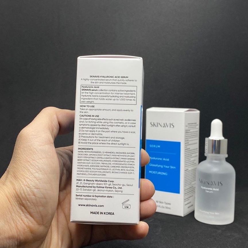 Serum SKINAVIS SERUM HYALURONIC B5 Cấp ẩm và phục hồi da căng mọng
