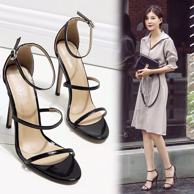 Giày sandal 2 quai Bích phương got nhọn 9p