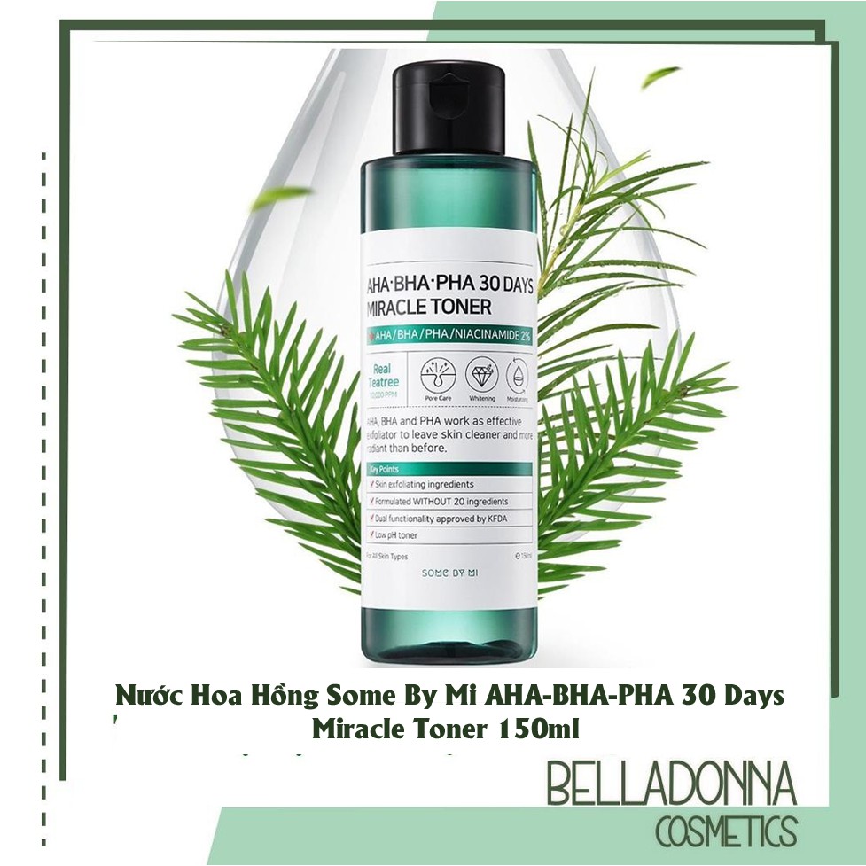 [CHÍNH HÃNG, CÓ TEM]  Nước Hoa Hồng Ngừa Mụn Some By Mi AHA-BHA-PHA 30 Days Miracle Toner 150ml