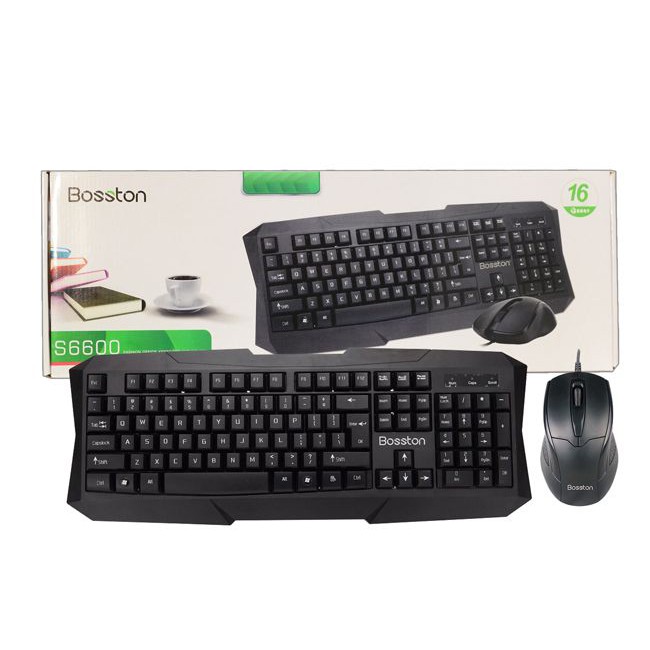 Bộ Bàn Phím Và Chuột Văn Phòng Bosston S6600