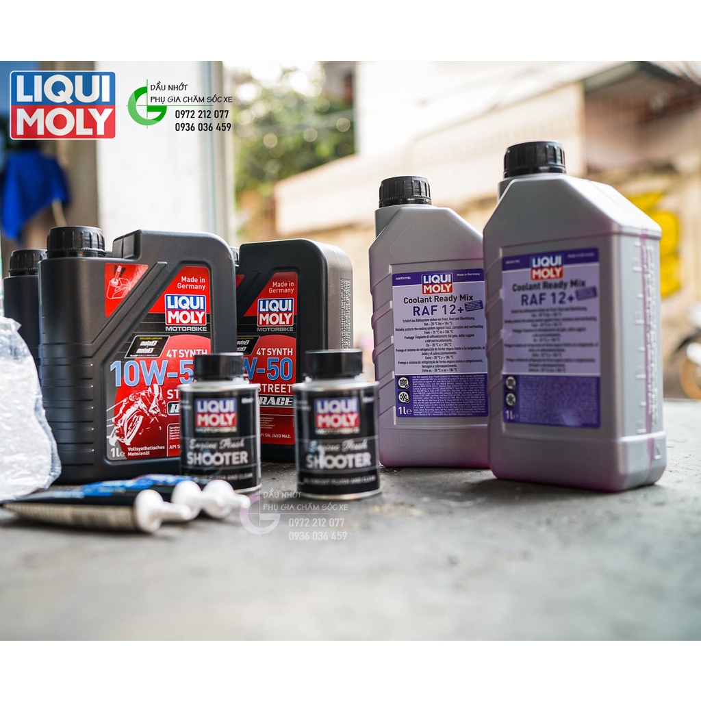 Dầu nhớt Liqui Moly 4T 10W-50 Street Race tổng hợp toàn phần cho xe côn tay và phân khối lớn