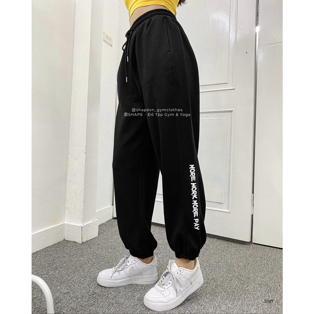 Quần ống rộng jogger Shape chữ MorePay [J097]