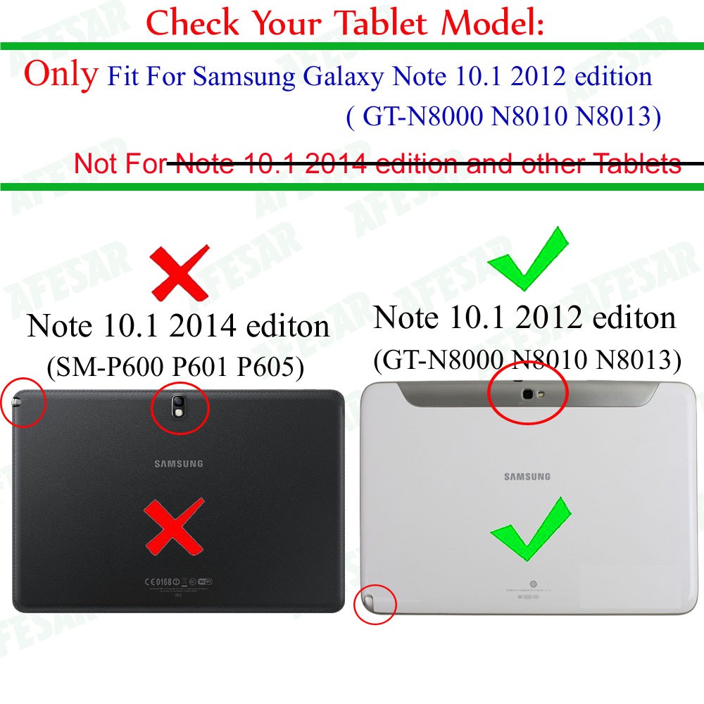 Bao da máy tính bảng màu trơn thiết kế sang trọng cho Samsung Galaxy Note 10.1(2012) GT-N8000 N8010 N8013 N8020 | BigBuy360 - bigbuy360.vn