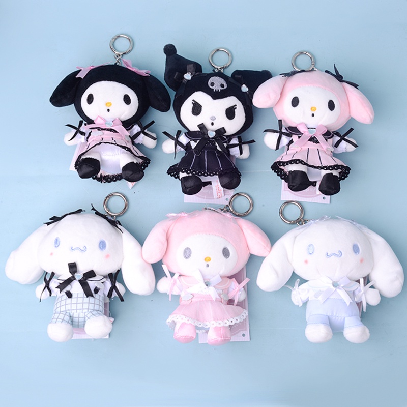 Thú nhồi bông Melody Cinnamoroll Anime nhân vật người hầu 12cm 42 kiểu dáng