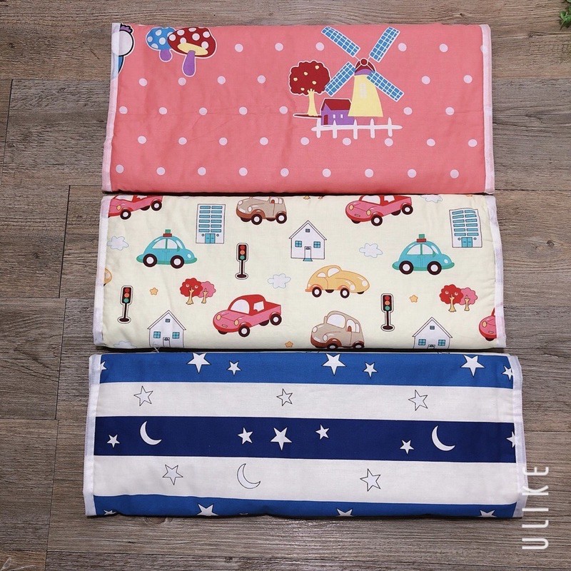 Miếng Lót Chống Thấm Sợi Cotton In Hình Cho Bé 50*70Cm
