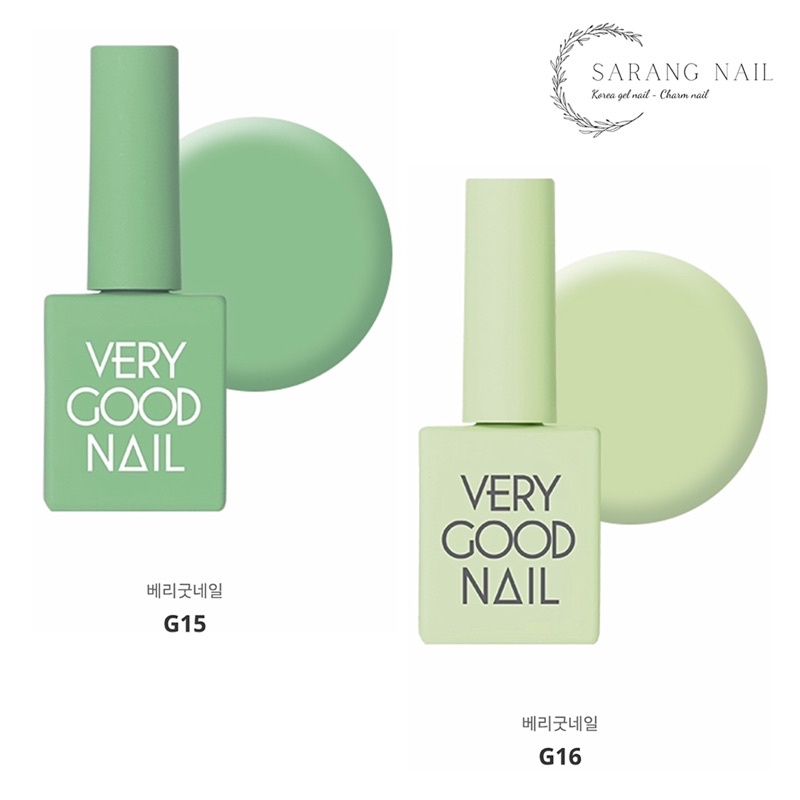 Sơn Very Good Nail chính hãng Hàn Quốc tone Xanh Green