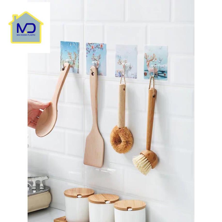 (hot) Móc dán dính tường họa tiết 3D siêu chắc, siêu dính