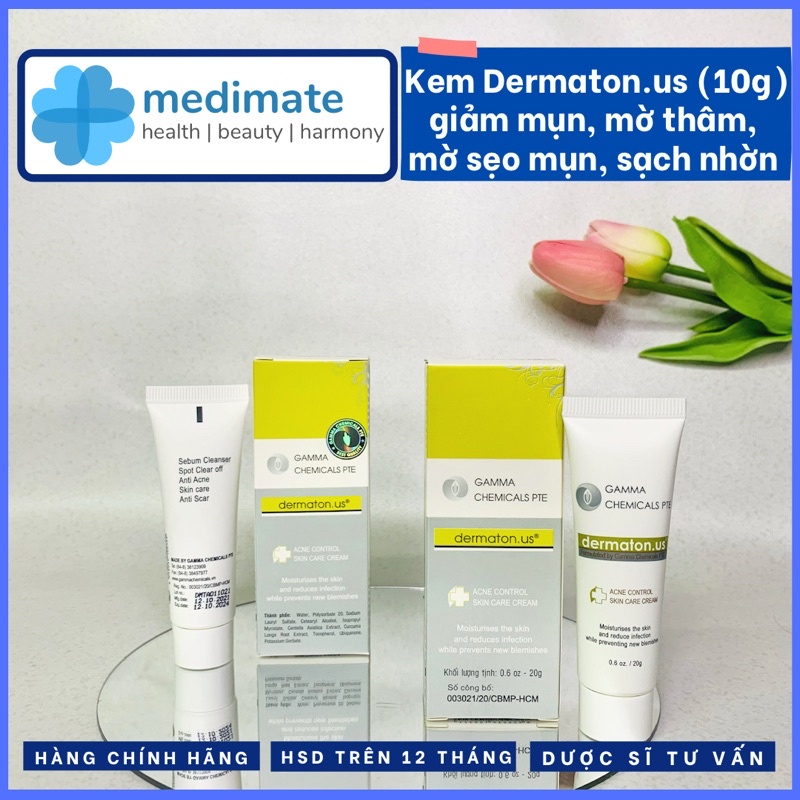 Kem Gamma Chemicals Dermaton.us giảm mụn, giảm thâm 20g