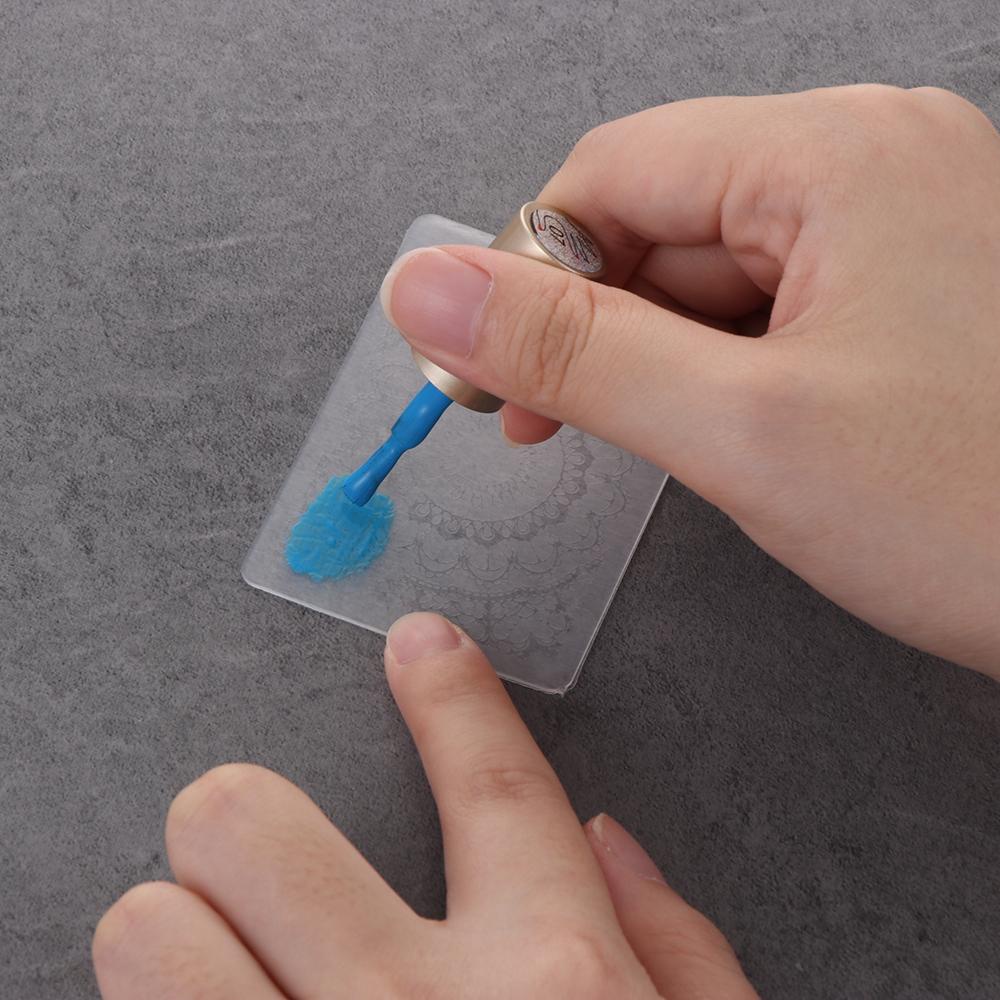 Bộ 3 Cây Vét Hình Trụ Dài Bằng Silicone Dùng Trang Trí Móng Tay