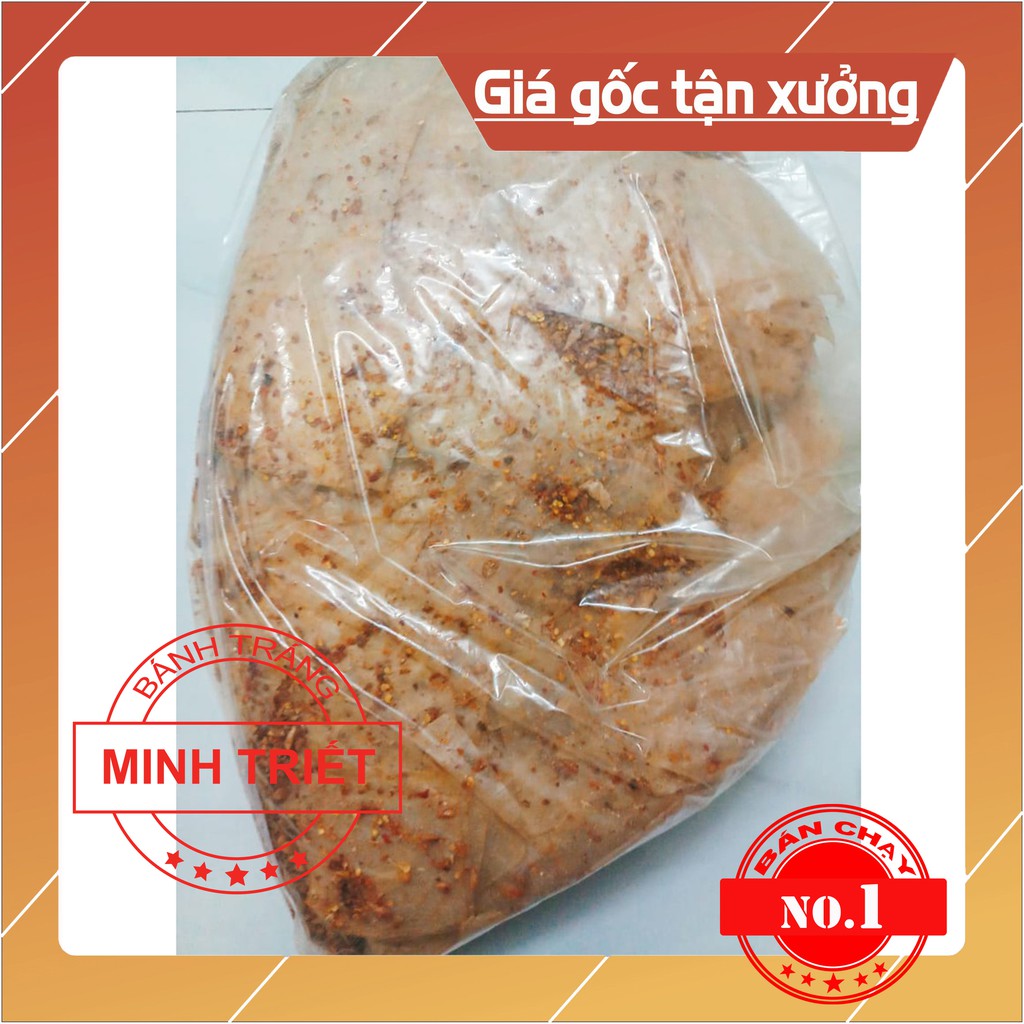 [Mã GROSALE giảm 10% đơn 150K] [250gr] Bánh tráng phơi sương xì ke muối tỏi nhuyễn siêu cay