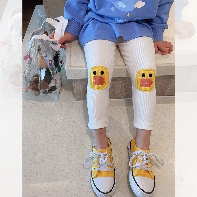 Quần legging họa tiết vịt dễ thương cho bé gái